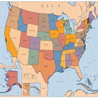 usa state map