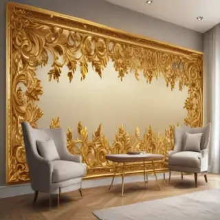 gold border transparent