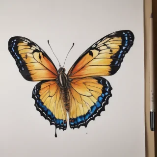 butterfly drawign