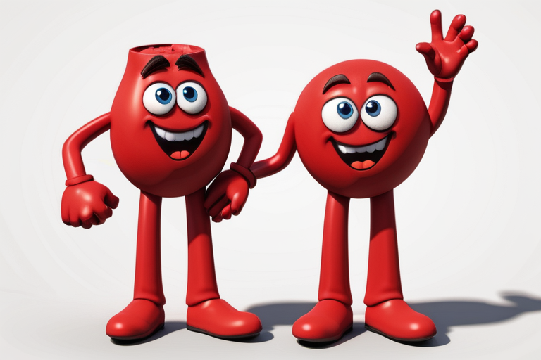 red m and m character