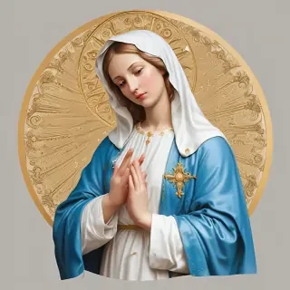 virgin mary clip art