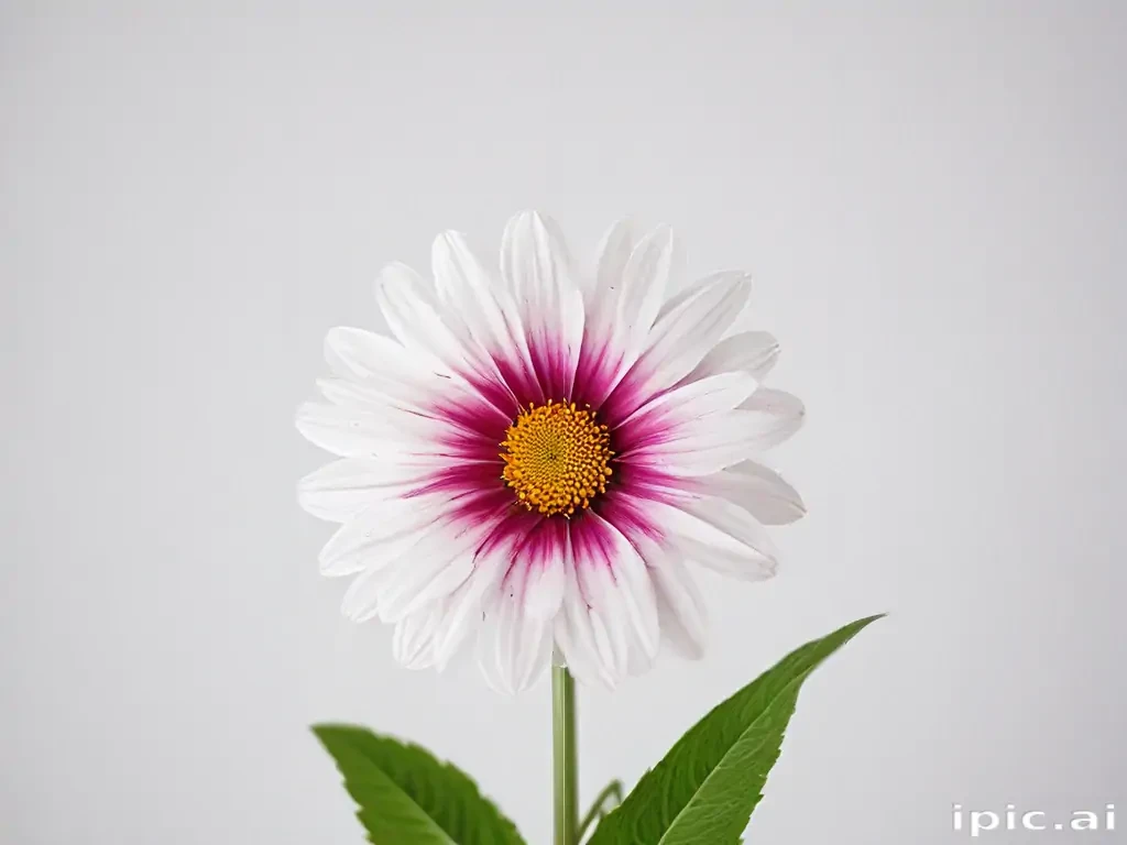 flower on white background