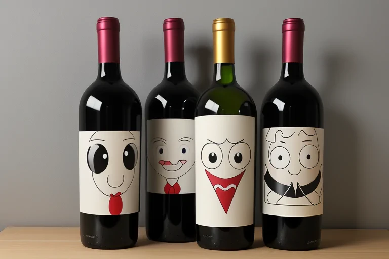 cartoon wine bottle