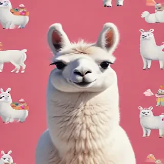 cute llama wallpaper