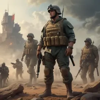 soldiers drawing