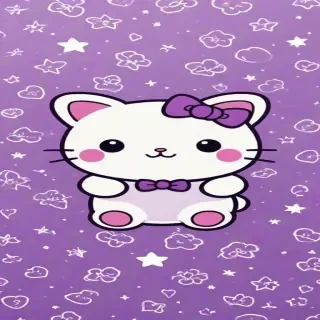 kawaii purple wallpaper