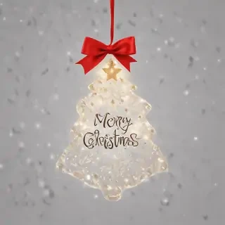transparent merry christmas