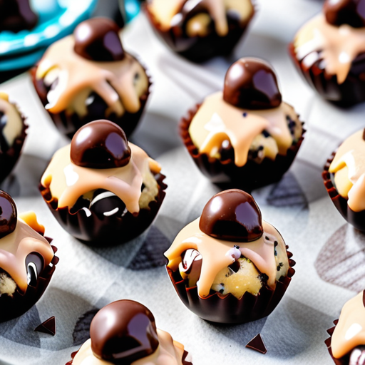 chocolate covered cookie dough bites