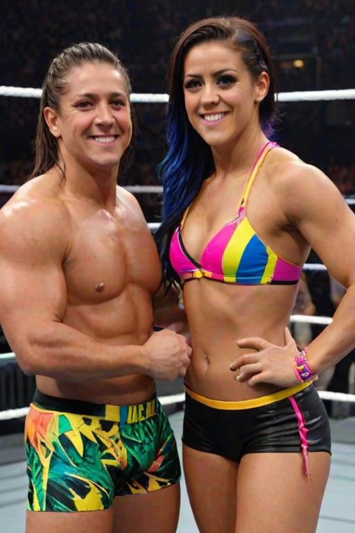 wwe bayley in a bikini
