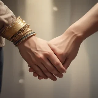 couple holding hands aesthetic