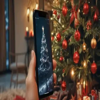 christmas phone wallpaper aesthetic
