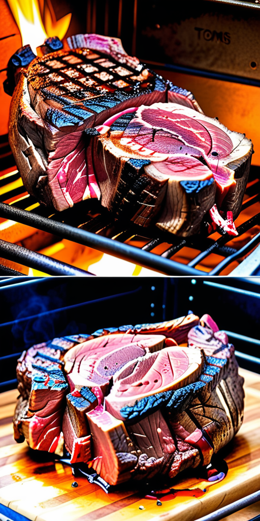 reverse sear tomahawk steak oven