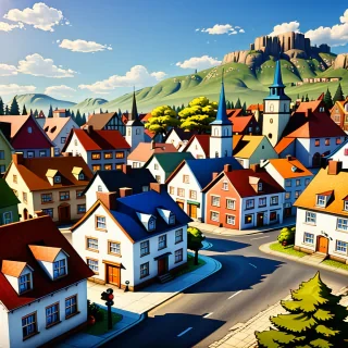 town background