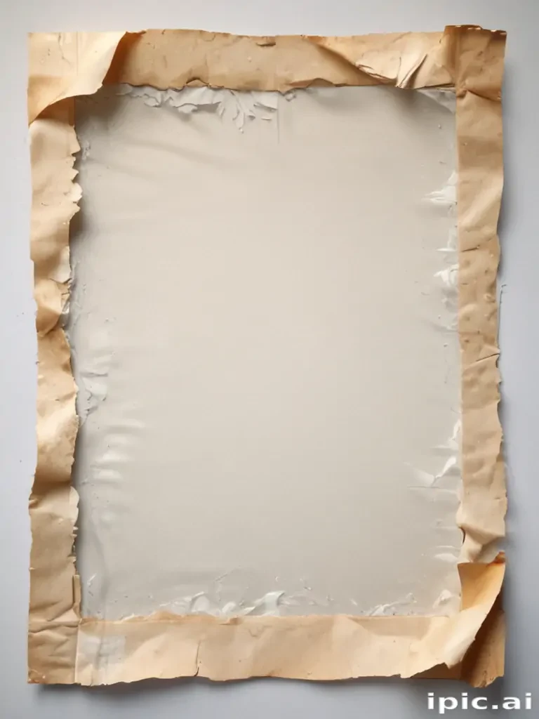 transparent background ripped paper