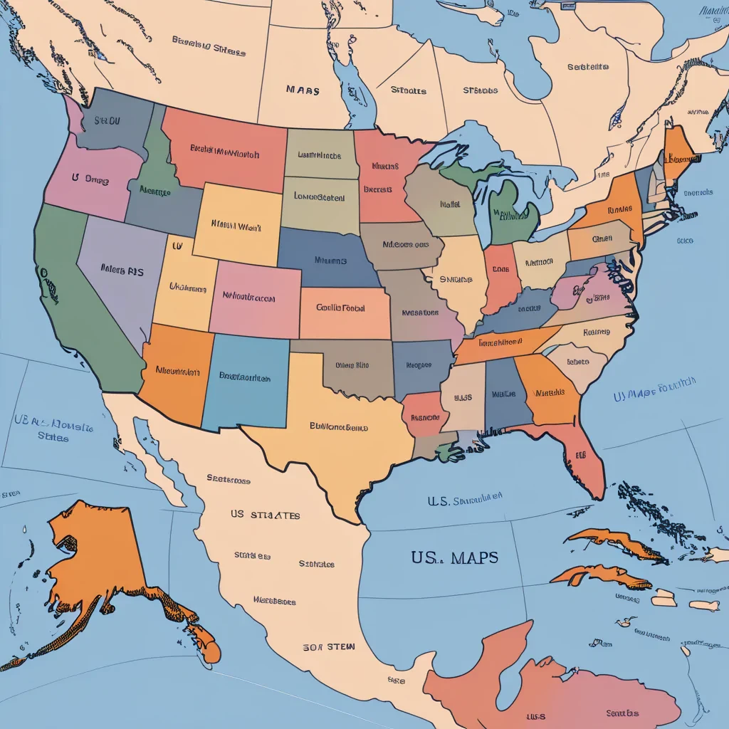 us maps with states