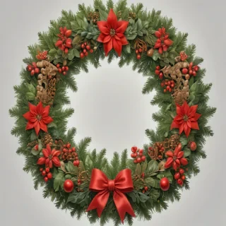 christmas wreath clip art