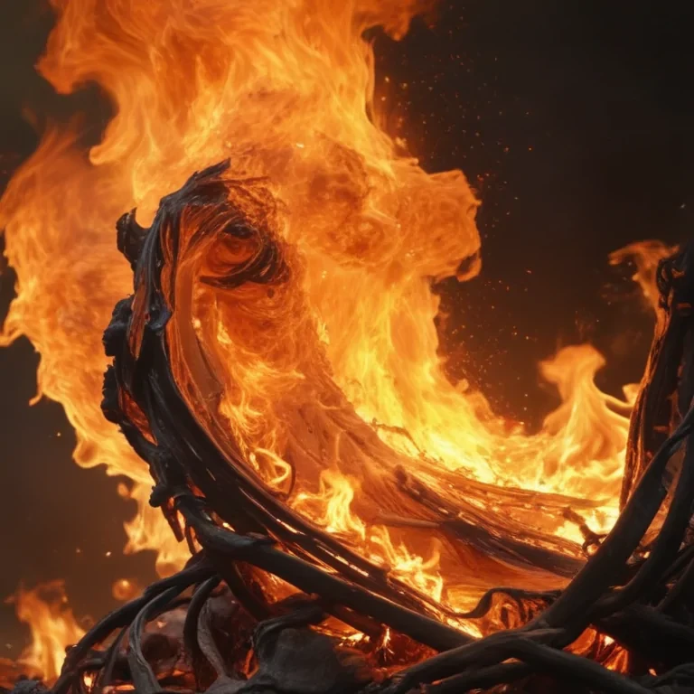 background on fire