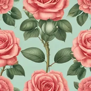 vintage rose illustration