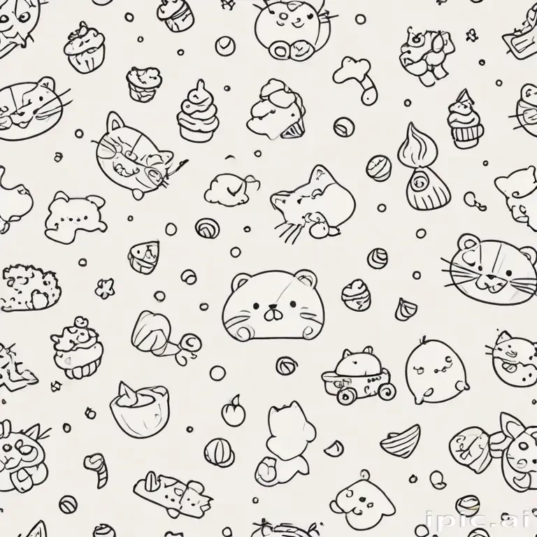 cute background drawing