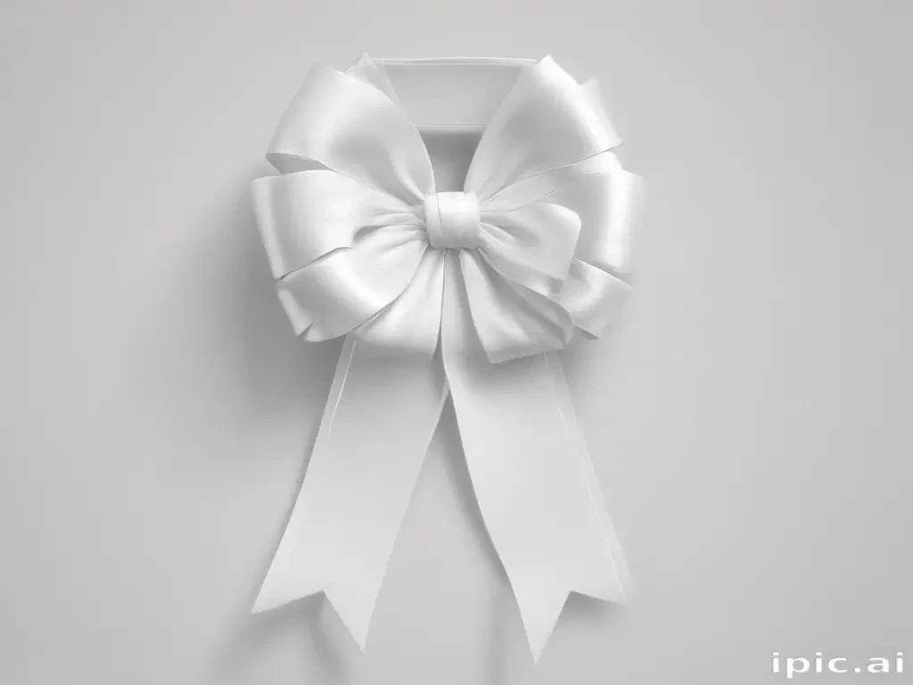 white ribbon png