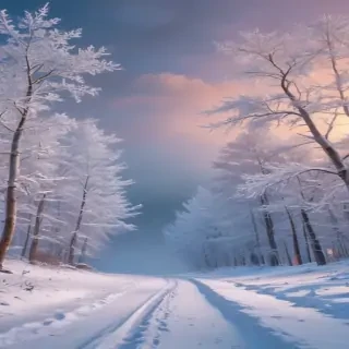 winter zoom background