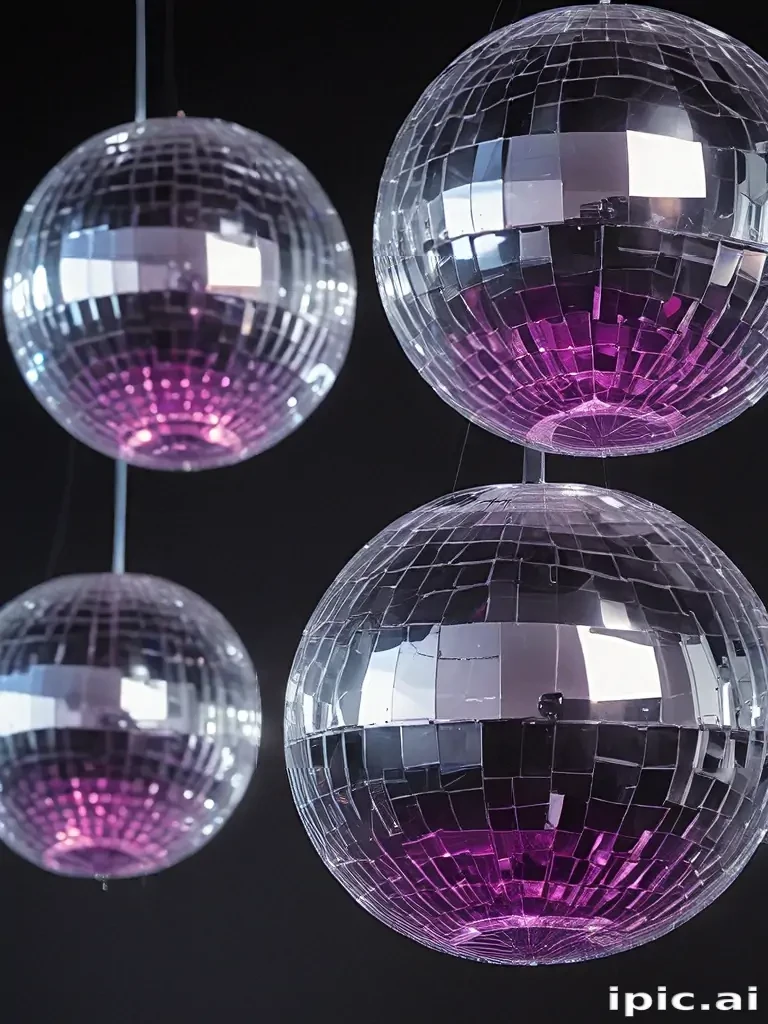 transparent disco balls