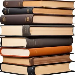 book stack png