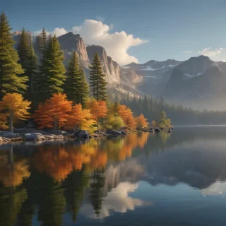background lake