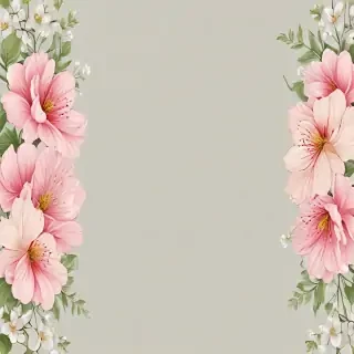 transparent flower border