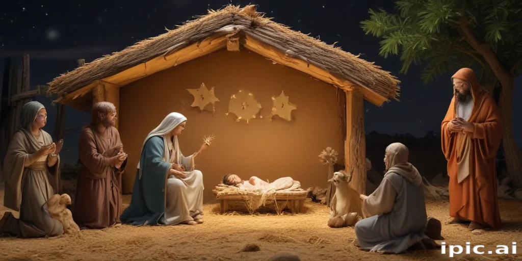 free christmas nativity scene