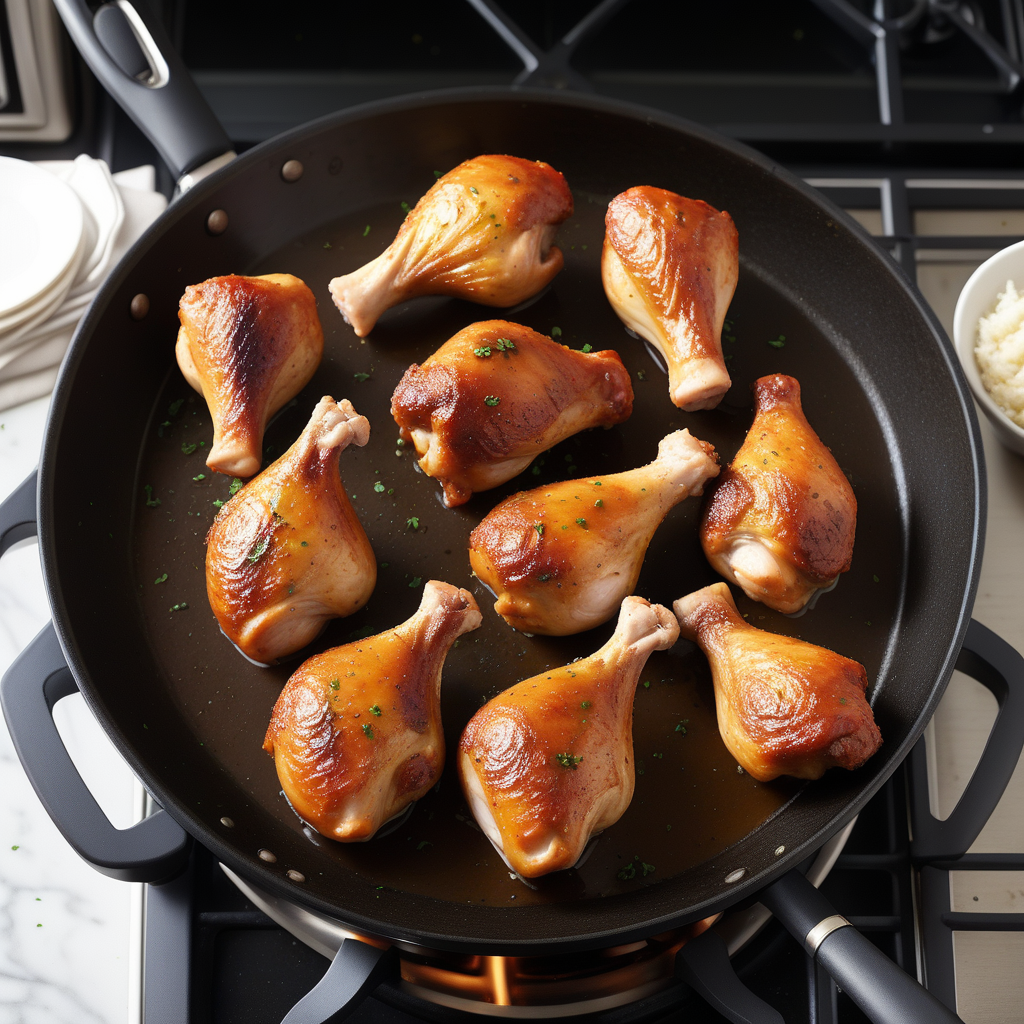 how to cook chicken drumsticks on the stove