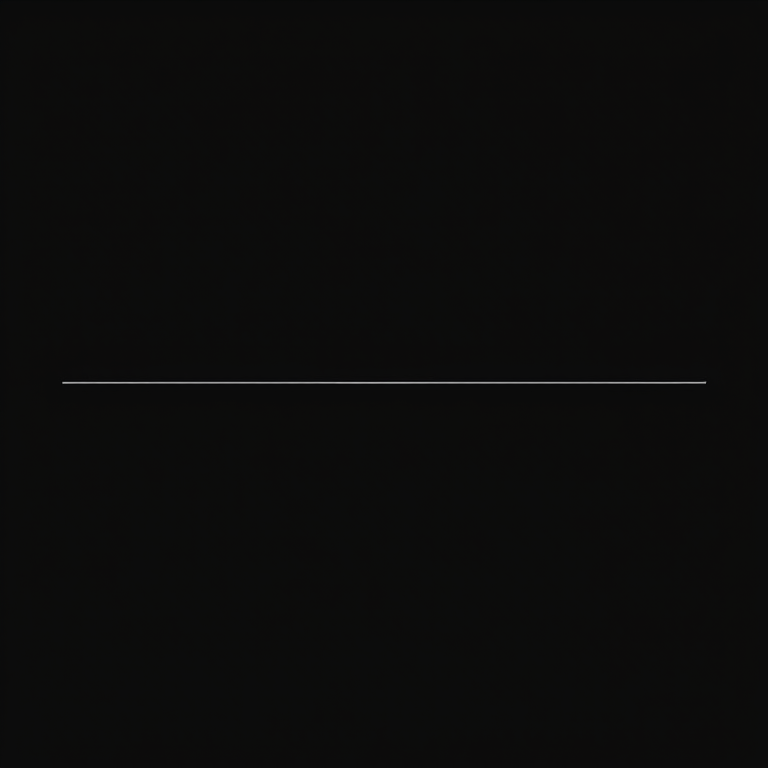 Generate a high-resolution minimalistic black background with a thin horizontal line centered, captured with a DSLR camera at f/2.8, ISO 100, 1/200s, using a 50mm prime lens from eye level in a portrait orientation.