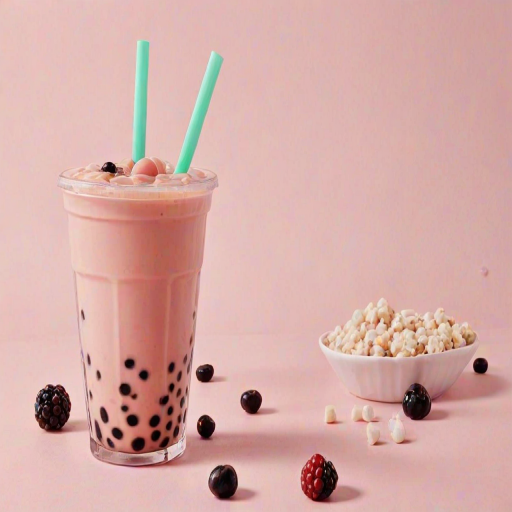 aesthetic boba tea background