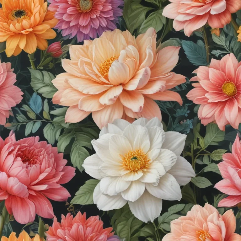 flowers to draw in color