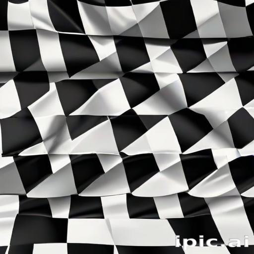 black and white checkered background