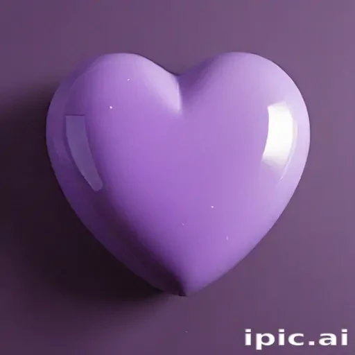 purple aesthetic heart