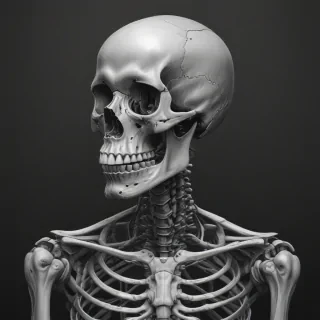 creative skeleton drawings