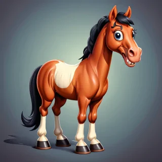cartoon horse