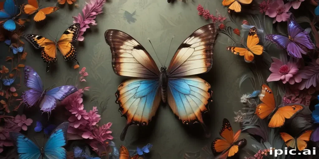 butterfly wall paper