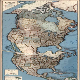 united states map with states