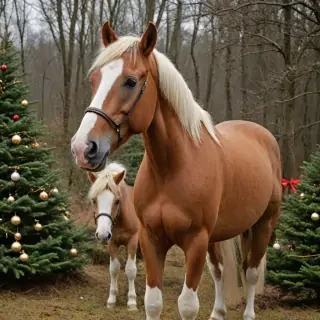 merry christmas horse images