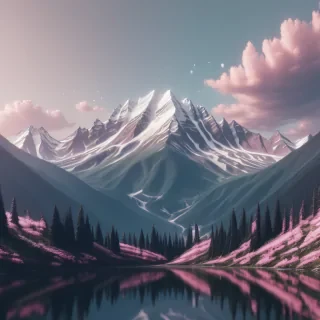 aesthetic mountain wallpaper