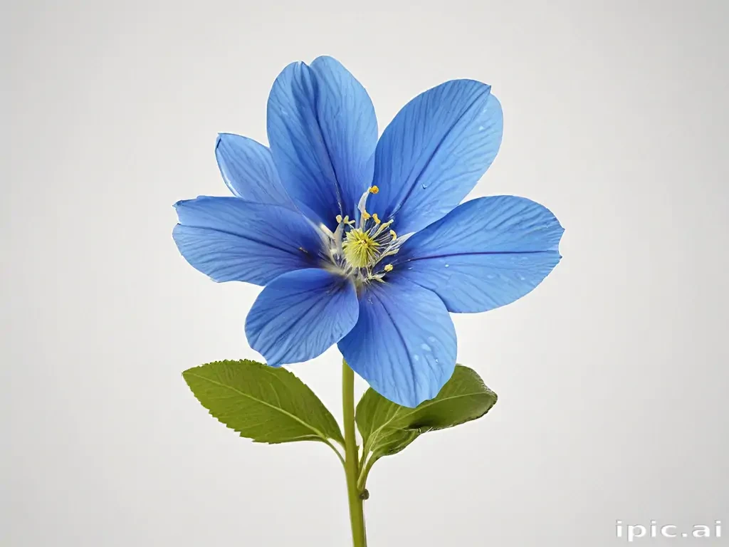 blue flower transparent