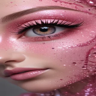 pink glitter aesthetic