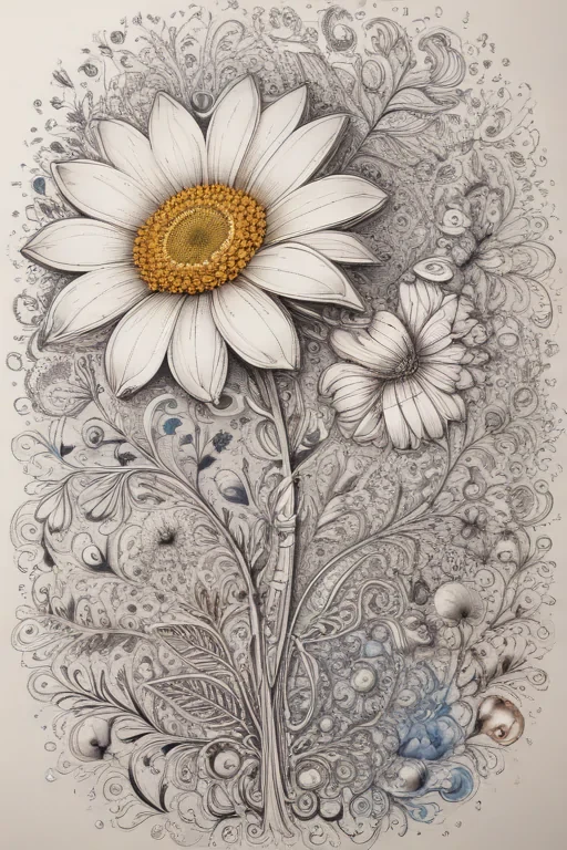 flower doodle art