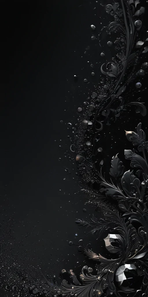 black background with glitter