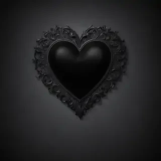wallpaper black heart