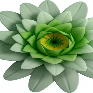 green flower png