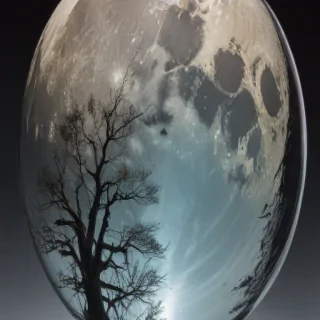 transparent moon