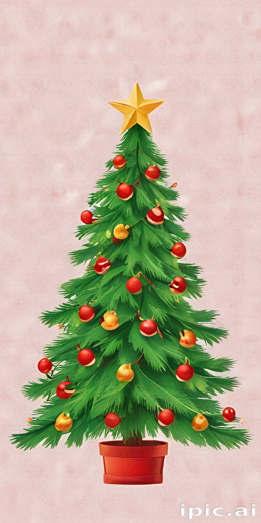 A Beautifully Decorated Christmas Tree with Colorful Ornaments and Star ...